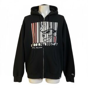 Vintage Metal Mulisha Black Zip-Up Hoodie
